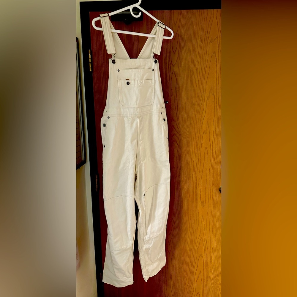 White North Face Carpenter Overalls